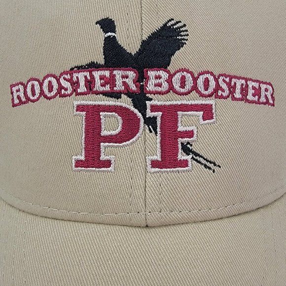 Pheasants Forever Rooster Booster Hat Outdoor Hunting Dad Cap Khaki Beige OSFM - Picture 2 of 6